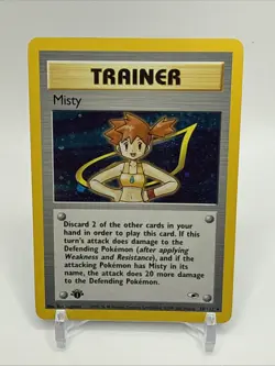 2000 Pokemon Misty Holo 1st Edition Gym Heroes 18/132 - RARE - Image 1