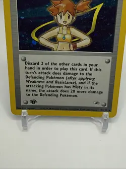 2000 Pokemon Misty Holo 1st Edition Gym Heroes 18/132 - RARE - Image 3