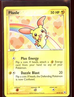Plusle Non-Holo 69/101 NM EX Hidden Legends Pokemon - Image 1
