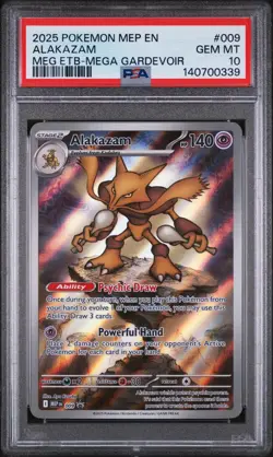 Alakazam Pokemon Mep Black Star Promo 009 NM PSA 10 - Image 1