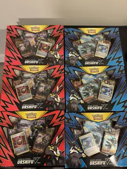 Pokemon TGC Single & Rapid Strike Urshifu V Box SEALED 3x Each - Image 1