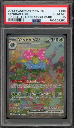 Pokemon Venusaur ex 151 MEW EN Special Illustration Rare #198 PSA 10 Gem Mint - Image 1