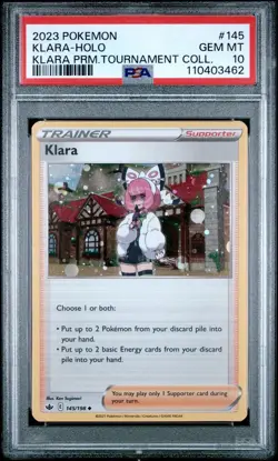 2023 Promo Klara Premium Tournament Collection # 145 Klara Holo PSA 10 GEM MINT! - Image 1