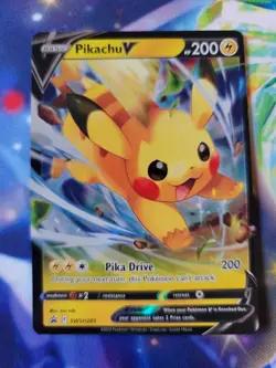 Pokemon TCG Pikachu V SWSH Black Star Promos SWSH285 Holo Promo - Image 1