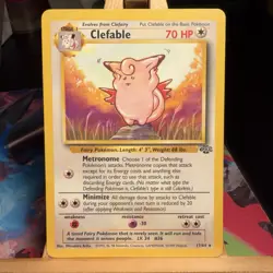 Clefable 17/64 Jungle Base Set Rare Unlimited WOTC Pokemon TCG NM/LP - Image 1