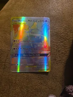 POKEMON Muk & Alolan Muk GX Unbroken Bonds 220/214 Secret Rare #6 - Image 1