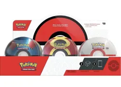 Factory Sealed Pokemon 2025 Q4 Poke Ball Tin Display case of 6 Pokeball - Image 2