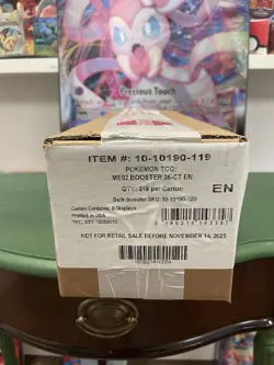 Factory Sealed Pokemon ME02 PHANTASMAL FLAMES Booster 6-Box Case - Image 1