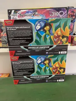 Factory Sealed X2 Pokemon TCG Masks of Ogerpon Premium Collection Box - Image 3