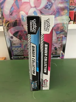 NEW DENT Pokemon Black Bolt & White Flare Binder Collection Bundle Set of 2 - Image 2