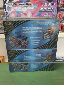 Factory Sealed X2 Pokemon Mega Charizard X EX Ultra Premium Collection - Image 3