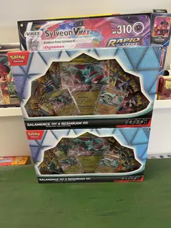 Brand New X2 Pokemon Salamence ex & Reshiram ex Premium Collection - Image 1