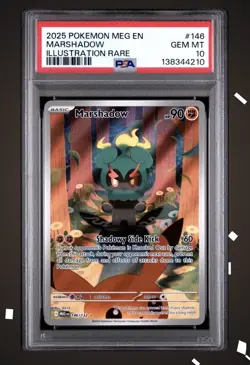 Marshadow 146/132 Illustration Rare - GEM MINT PSA 10. Pokemon Mega Evolution - Image 1