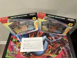 2x Pokemon Prismatic Evolutions Poster Collection, Brand New, Factory Sealed - Image 2