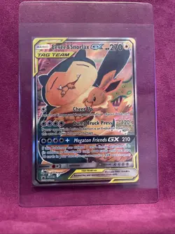 Pokemon TCG Eevee & Snorlax GX SM169 Tag Team NM - Image 1