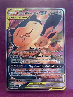 Pokemon TCG Eevee & Snorlax GX SM169 Tag Team NM - Image 3