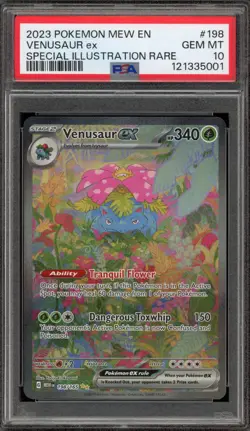 Pokemon Venusaur ex 151 MEW EN Special Illustration Rare #198 PSA 10 Gem Mint - Image 1