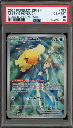Pokemon Misty's Psyduck Destined Rivals Illustration Rare #193 PSA 10 Gem Mint - Image 1