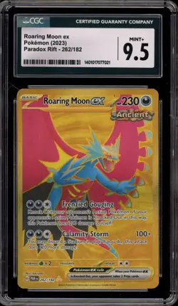 Pokemon Roaring Moon ex Paradox Rift Hyper Rare #262 CGC 9.5 - Image 1