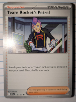 Pokemon TCG Team Rocket’s Petrel 176/182 - SV: Destined Rivals - Playset 4x - Image 1
