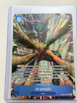 One Piece TCG Aramaki SR Alt Art OP06-043 English Wings Of The Captain NM - Image 2