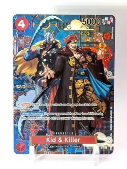 One Piece TCG Kid & Killer EB01-003 SP The Azure Sea's Seven OP14 LP English - Image 1