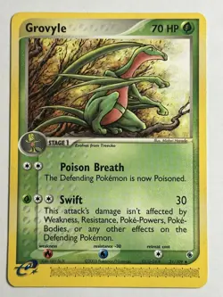 Grovyle Ruby and Sapphire 31/109 MP-LP Pokemon Card - Image 1