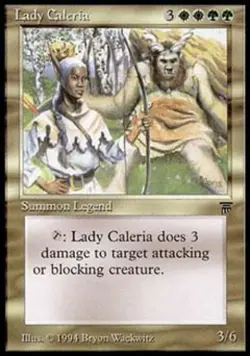 MTG English Lady Caleria Medium Play Normal Legends - Image 1