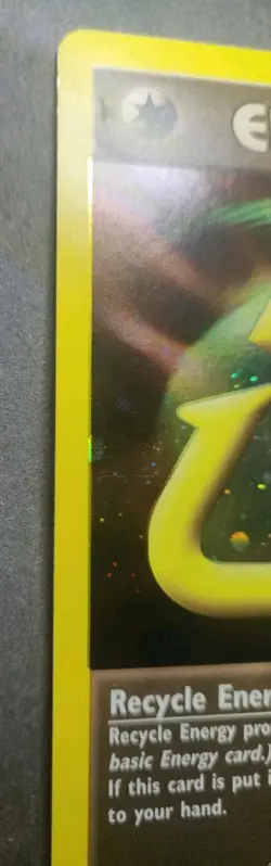 Holographic WOTC Unnumbered Promotional Pokemon Card: Recycle Energy (2002) - Image 3