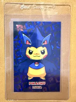 Poncho Pikachu Lugia Blue Holo Pokemon Card Database Team Rocket Peru - Image 3