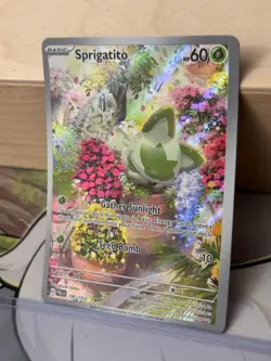 MINT ~ Sprigatito Illustration Rare Paldea Evolved 196/193 Pokemon TCG Card - Image 2