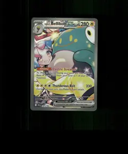 FAN-ART READ DESCRIPTION BELOW HOLO Bellibolt Card Bellibolt Pokemon Card p1 - Image 1