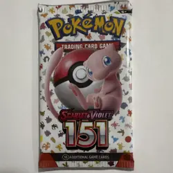 Pokemon Scarlet & Violet 151 Booster Pack English Mew Trading Card Game 1 Pack - Image 1