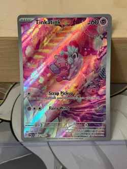 NM ~ Tinkatink Illustration Rare Paldea Evolved 216/193 Pokemon TCG Card - Image 1