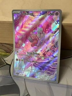 NM ~ Tinkatink Illustration Rare Paldea Evolved 216/193 Pokemon TCG Card - Image 2