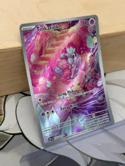 NM ~ Tinkatink Illustration Rare Paldea Evolved 216/193 Pokemon TCG Card - Image 3