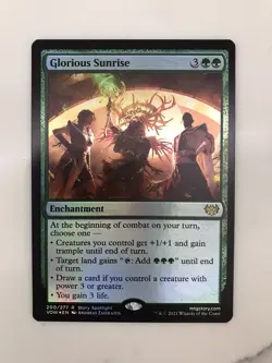 Glorious Sunrise Foil MTG Magic the Gathering Card NM Near Mint VOW - Image 1