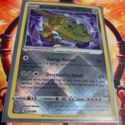 Pokemon Lost Origin Radiant Steelix & Sneasler Radiant Rares with Card Lot - Image 1