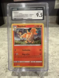 Rapidash 005/034 Trading Card Game Classic Holo CGC MINT + 9.5 - Image 1