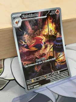 MINT ~ Fletchinder Illustration Rare Paldea Evolved 199/193 Pokemon TCG Card - Image 3