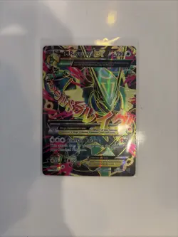 Pokemon TCG M Rayquaza EX Full Art Ultra Rare Card XY Roaring Skies MP 105/108 - Image 1