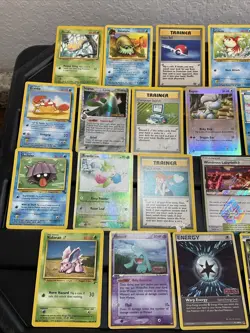 Pokemon 30 Card ALL VTG RARE Lot Damaged Stamped! First Edition Shadowless - Image 2