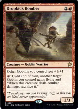 MTG Dropkick Bomber (537) | NM | Foundations {FDN} - Image 1