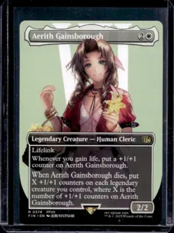 2025 Magic MTG Final Fantasy Aerith Gainsborough Foil #0374 - Image 1