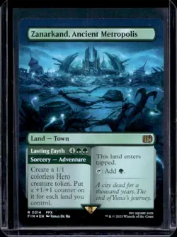 Magic The Gathering Fantasy Zanarkand, Ancient Metropolis Borderless Rare #0314 - Image 1