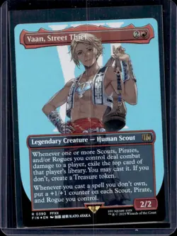 2025 Magic MTG Final Fantasy Vaan Street Thief BL Rare #0390 - Image 1