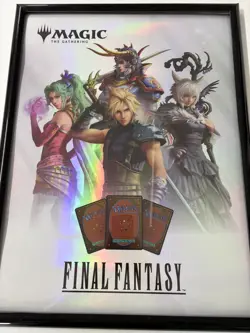 MAGIC THE GATHERING FINAL FANTASY FOIL PROMO POSTER MTG - Image 1
