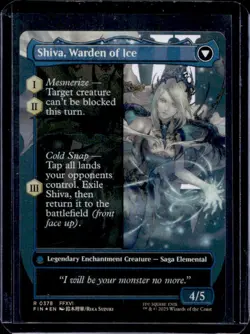 2025 Magic Final Fantasy Jill Shiva's Dominant Shiva Warden of Ice BL Rare #0378 - Image 2