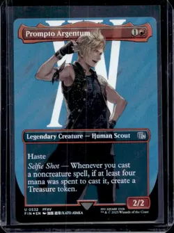 2025 Magic MTG Final Fantasy Prompto Argentum BL Foil Uncommon #0532 - Image 1