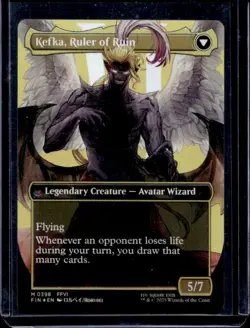2025 Magic MTG Final Fantasy Kefka Court Mage Ruler of Ruin BL Rare #0398 - Image 2